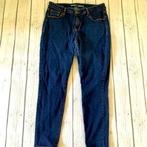 Old Navy mid rise rockstar jeans-dark wash-10 short